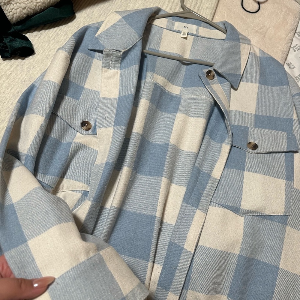 Blue checkered Coat